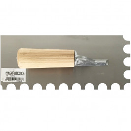 Gereedschap | 28x12 cm | Lijmkam Halve Maan 15mm plaatsingsmateriaal, lijmkam natuursteen, plaatsen tegels